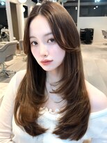 マインバイアフロートギンザ(MYNE by AFLOAT GINZA)&nbsp;レイヤーカット/チョコレートベージュ