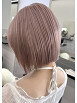 エゴル ナゴヤサカエ(ENGOL NAGOYA SAKAE)&nbsp;新美蓮/ピンクベージュ/ミルクティー/ハイトーンボブ