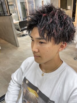 ロンド レグリーズ 立川(Lond leglise) men's/メンズツイストスパイラルパーマ/ナチュラルアップバング