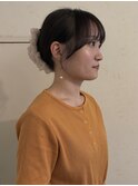 お顔まわりカット　ぱつっと　似合わせ　中津　豊崎　梅田