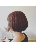 カタチヘアー(HAIR) 。。。メロンカラー。。。ボブのカタチ。。。