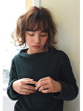 ユノ(juno) 【juno】ナチュラルゆるふわウェーブパーマ★切りっぱなしボブ