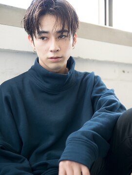 スー 渋谷(suu) 【SUN】ラフ仕上げセクシーツーブロックウェットショート