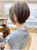 【松戸　ムラマツ】大人かわいい前下りボブ　アッシュ