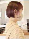 ミニボブ/チェリーピンクカラー(ブリーチ無し)