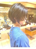 20代30代40代50代大人ショートボブ 前下がり ショコラアッシュ