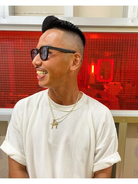 メリケンバーバーショップ トーキョー(MERICAN BARBERSHOP TYO) メンズウェーブビジネスマンアッシュカラー簡単スタイリング115