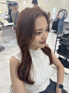 シェノン サントル(CHAINON CENTRE) 前髪/マチルダボブ/ピンクベージュ/インナーグレージュ