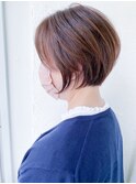 神戸で叶う♪骨格補正丸みショートボブb柴立