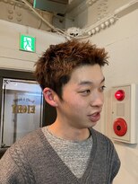 ビーバイエイトジェンツ(Bee by EIGHT GENTS)&nbsp;カルマパーマ/ベリーショート/ダークアッシュ/ニュアンスパーマ