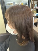 クライブ ヘアー 千葉中央店(CRiB hair) モノトーンベージュ(脱白髪染め)