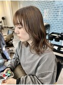 ブラウンベージュミディ