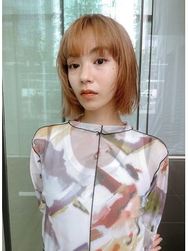 ビュートリアム ギンザ(BEAUTRIUM) 顔周りカット＊ボブヘア/ショートボブ/オレンジベージュ