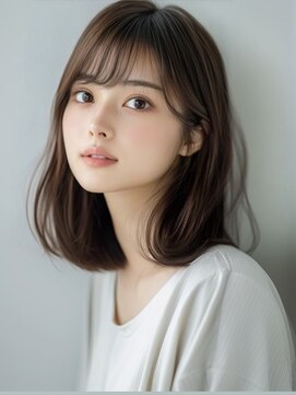 アルトリスト(Altruist Aging×HAIR&SPA) ★ダークアッシュ大人ガーリーボブ着物ミディアムレイヤーカット