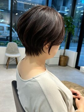 ネイロ 北千住(NeiRo) 小顔ショートボブカラー大人ショートボブひし形ショートカット