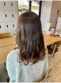 暖色カラー×ツヤ巻き