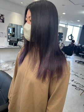 キング(K!ng) 縮毛矯正髪質改善ハイライトレイヤーカット枚方美容室エクステ