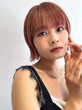 クレビア 名古屋(CreBiA) ショートボブ/オレンジブラウン