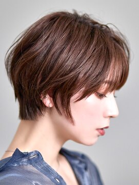 ドーチェ 平野(DOCHE) 大人ショート×シースルーバング×ブラウンカラー