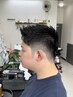 (人気No.1)メンズカット＋眉カット＋お顔剃りシェービング￥6200