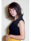 ゆる巻き大人カジュアルスタイル