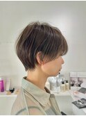 別府ショートボブ顔まわりレイヤーカット髪質改善カラー30代