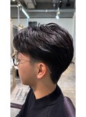 メンズフェザーショート