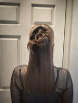 アロマ ヘアー ルーム 新宿3号店(AROMA hair room)&nbsp;結婚式/二次会/パーティー/お呼ばれ/カチモリ/ハーフアップ/上品