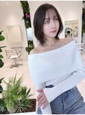 20代30代40代50代髪質改善メルティカラー大人くびれボブ/外ハネ