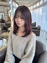 コワファースト 大分(COIFF1RST) ピンクパープルカラー!ミディアレイヤースタイル