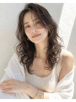 アッシュ 学芸大学店(Ash)&nbsp;ロング/レイヤー/おとな女性/アッシュグレイ/脱白髪染め