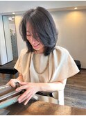 横顔も綺麗　大人韓国風レイヤー