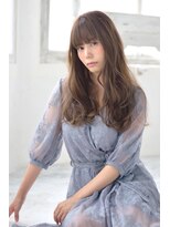 グランアージュ 池袋東口店(grandage)&nbsp;大人かわいいミルクティー重めバング×アンニュイウエーブ