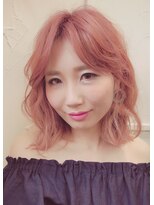 ベルヘアー 岩国店(Bell hair)&nbsp;ハイトーンのベリピで作るゆるふわミディ