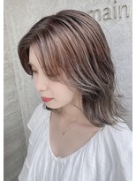 ドゥマン(Demain) くびれヘア/抜け感/外ハネ/韓国ヘア/ヨシンモリ/透明感カラー