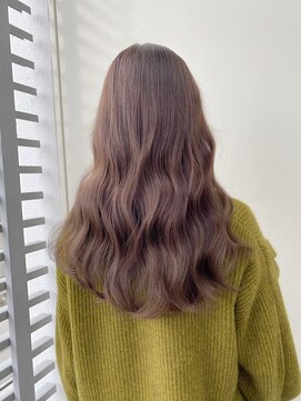 ジーナ 博多(Zina) 【Zina】艶カラー/マロンベージュ/レイヤーロング/20代30代40代