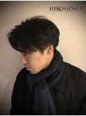センターパート/銀座理容室/メンズカット/イケメン