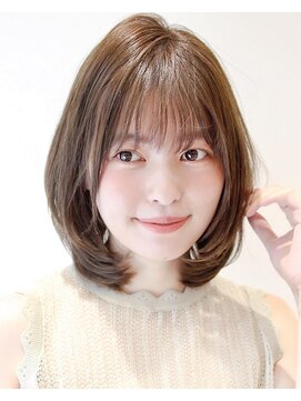 アフロート ルヴア(AFLOAT RUVUA) ワンカールパーマも人気★【大人ふわっとひし形レイヤー】京佳