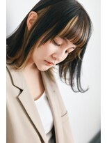 らふる其の二&nbsp;バングカラー インナー ハイライト