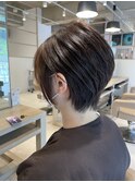 20代30代40代大人可愛い小顔ショート 丸みレイヤー