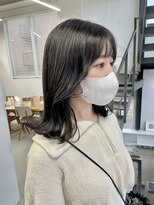 ヘアー アイス 御器所本店(HAIR ICI) 20代30代40代大人可愛い韓国風アッシュブラック透明感