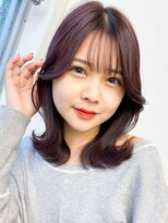 ソア 渋谷(soar)&nbsp;韓国風エギョモリ★くびれ外ハネ大人可愛い小顔シースルーバング