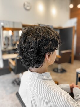 アイリーヘアデザイン(IRIE HAIR DESIGN) 【IRIE HAIR赤坂】メンズパーマ×ウルフカット×無造作パーマ