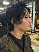【 メンズ × センターパート × ニュアンスパーマ 】浅野美紀
