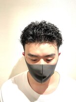 銀座マツナガ 浅草店&nbsp;20代30代ビジネスショートツーブロック刈り上げナチュラルパーマ