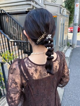 エルメ(Elme) 大人気ぽこぽこ編みおろしヘア♪