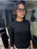 黒髪ボブパーマ