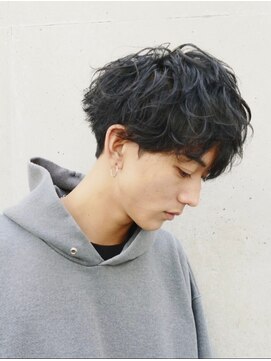 メンズヘアトーキョー 原宿(MEN'S HAIR TOKYO) 無造作パーマ/黒髪/コンマヘア