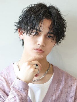 リップス 表参道店(LIPPS) センターパート【波巻き×ツイストスパイラル】MIXパーマ