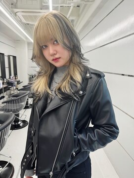 ギグスダブル 栄店(gigs double) ブロンドベージュ/ロングレイヤー/エンドカラー